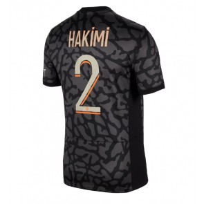 Lacne Muži Futbalové dres Paris Saint-Germain Achraf Hakimi #2 2023-24 Krátky Rukáv - Tretina